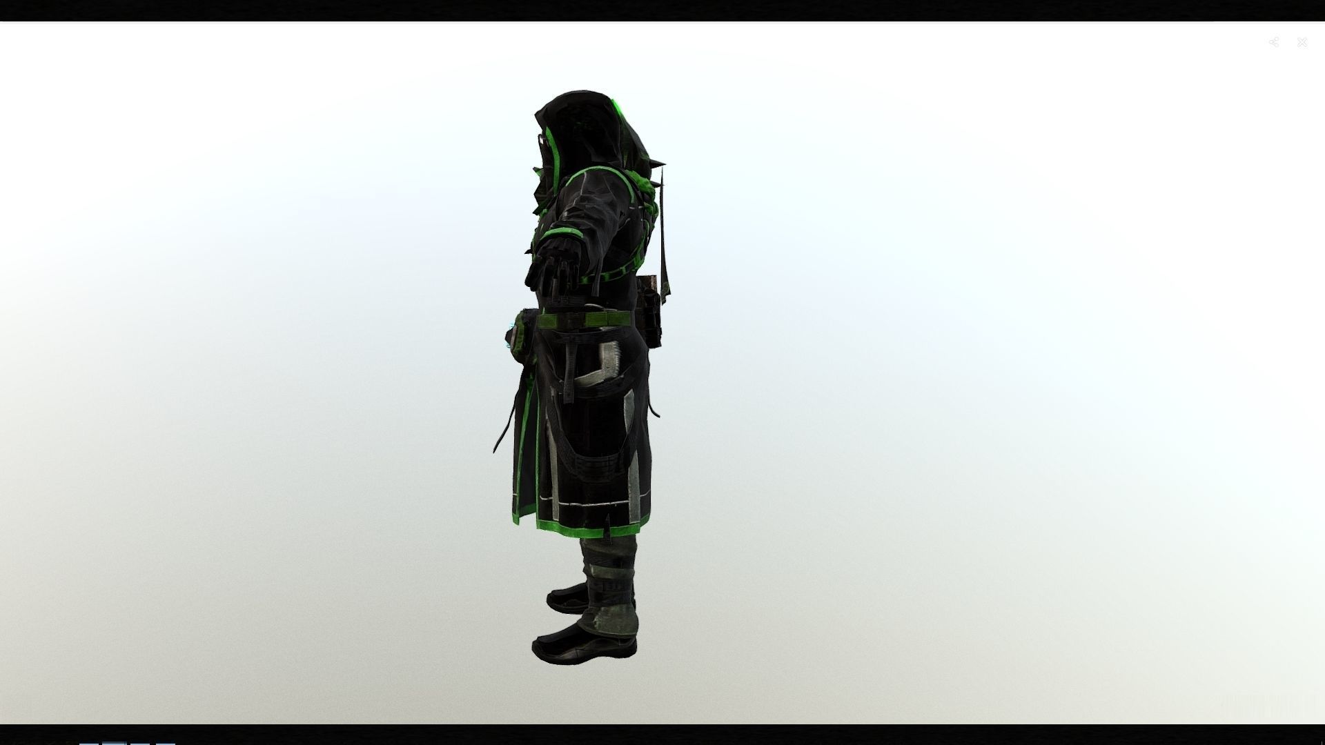 Dark Warlock 4k Low-poly 3D model_4