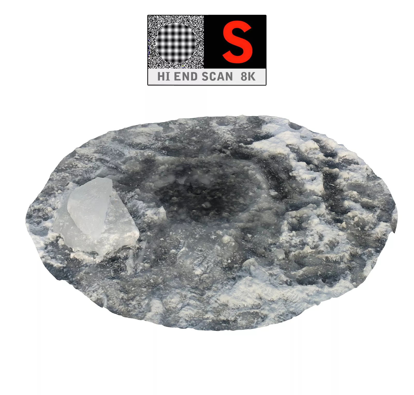Russian Ice Hole HD Low-poly 3D model