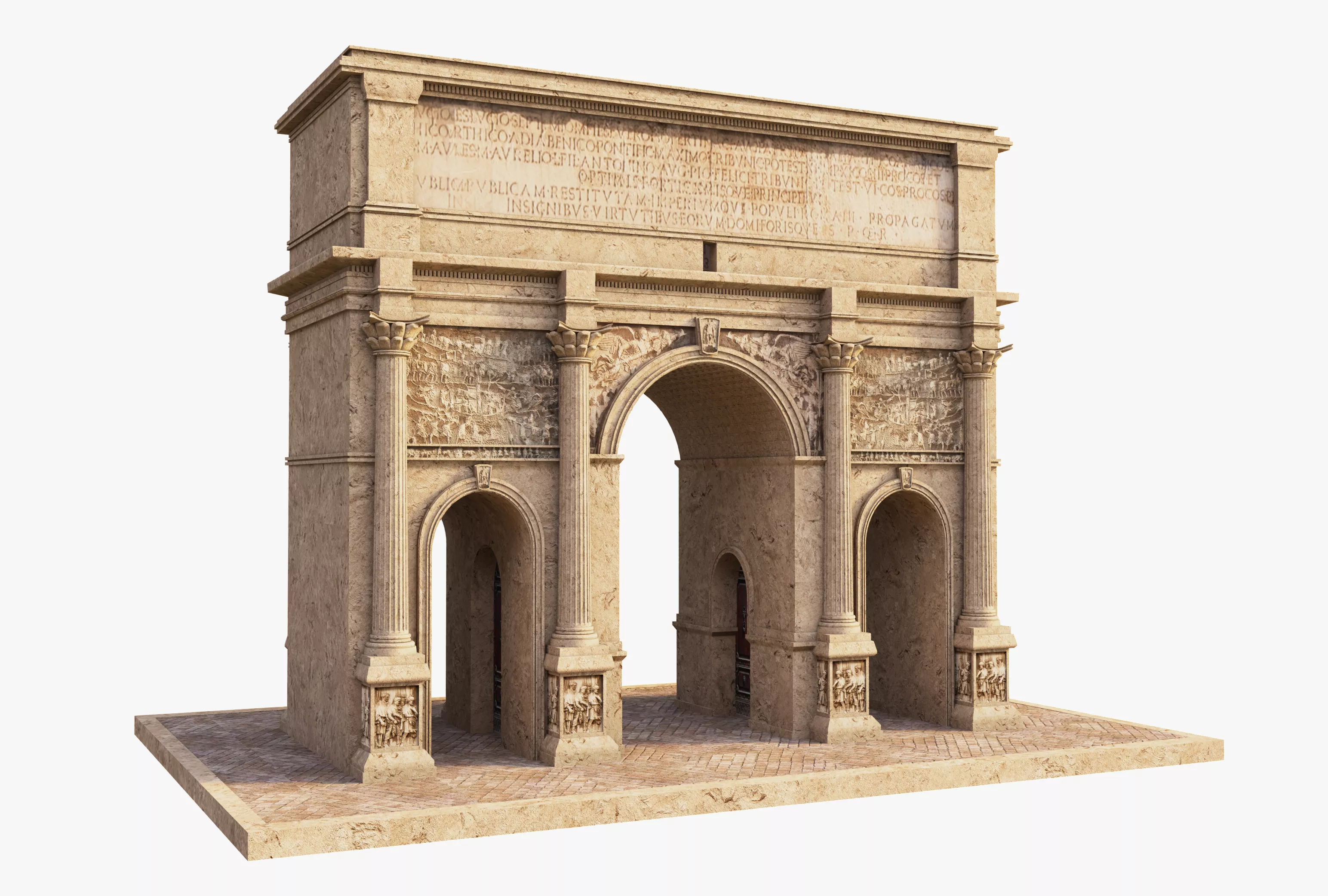 Arch of Septimius Severus Roman Forum 3D model