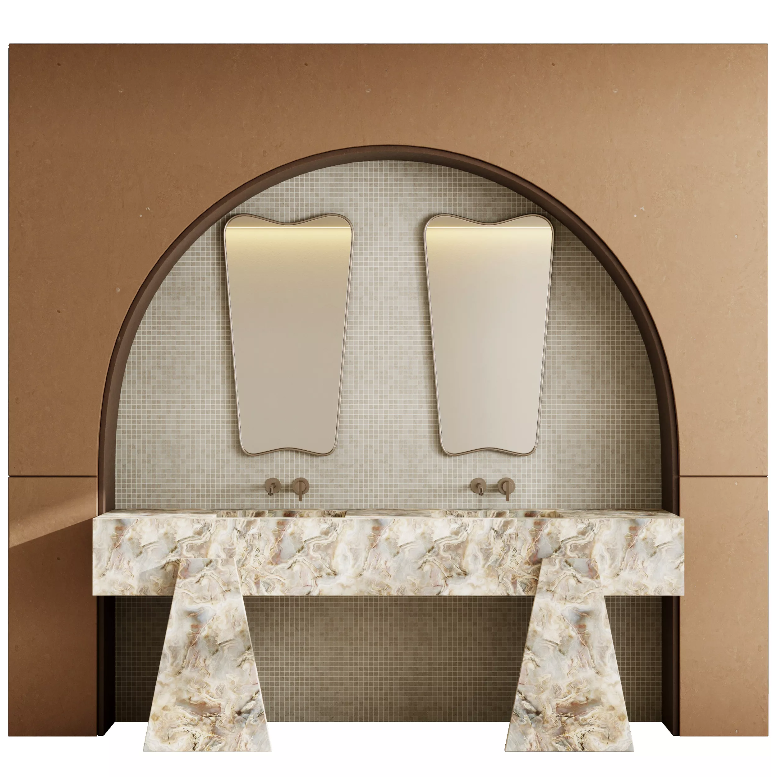 Bathroom furniture by Fauset Bathroom 259 Low-poly 3D model