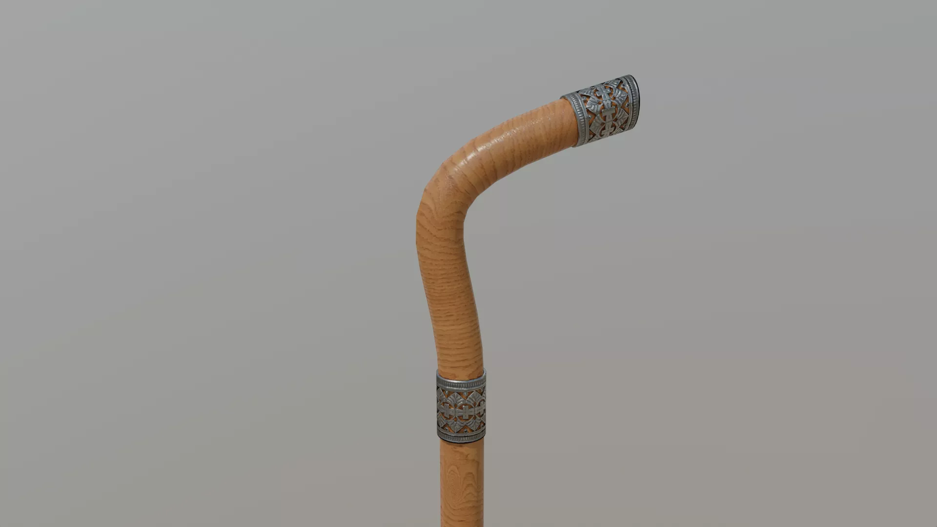 Omani stick Khayzaran Low-poly 3D model