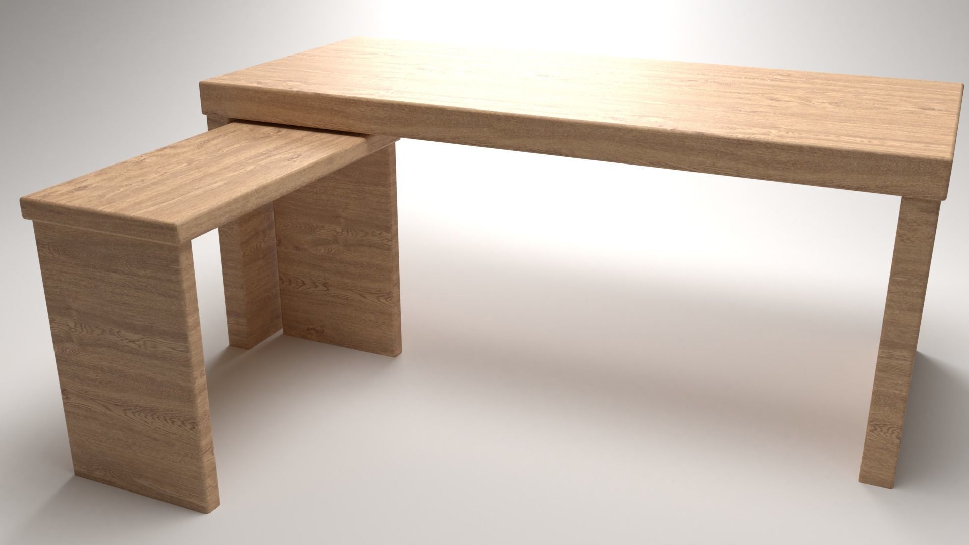 Office Computer Table 3D model_0
