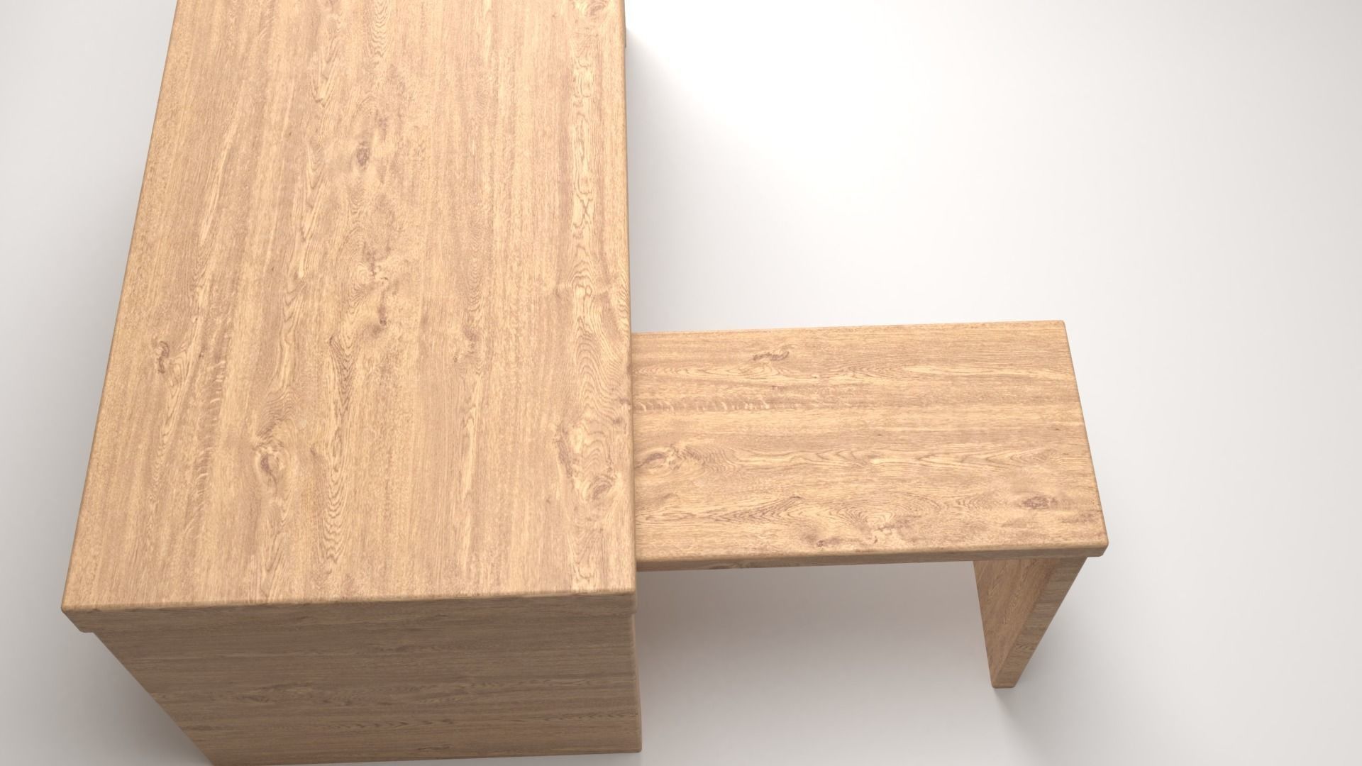 Office Computer Table 3D model_1