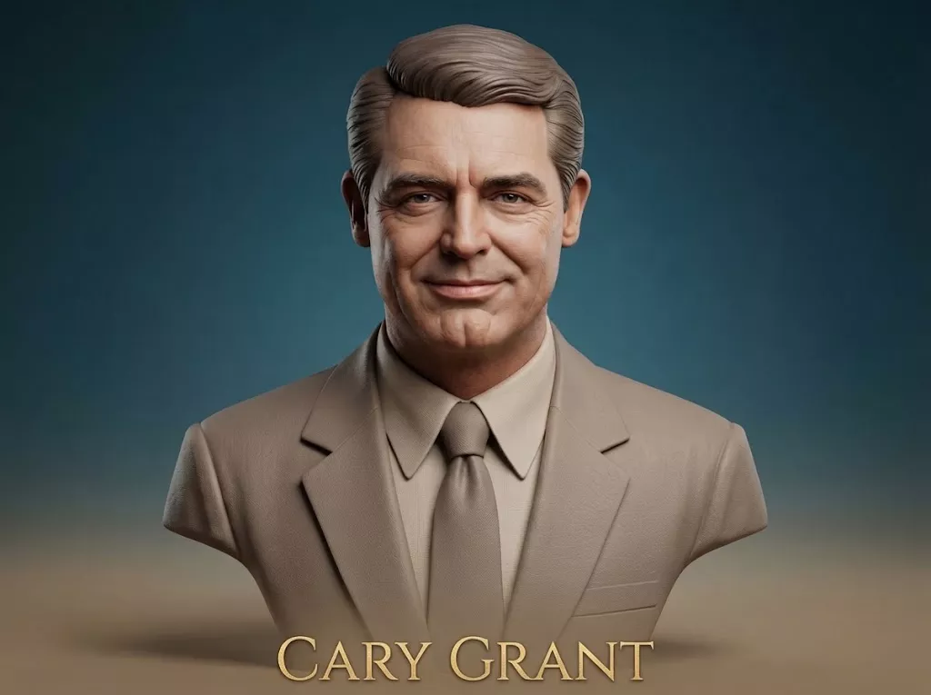 Cary Grant Bust 3D Printable 3D print model