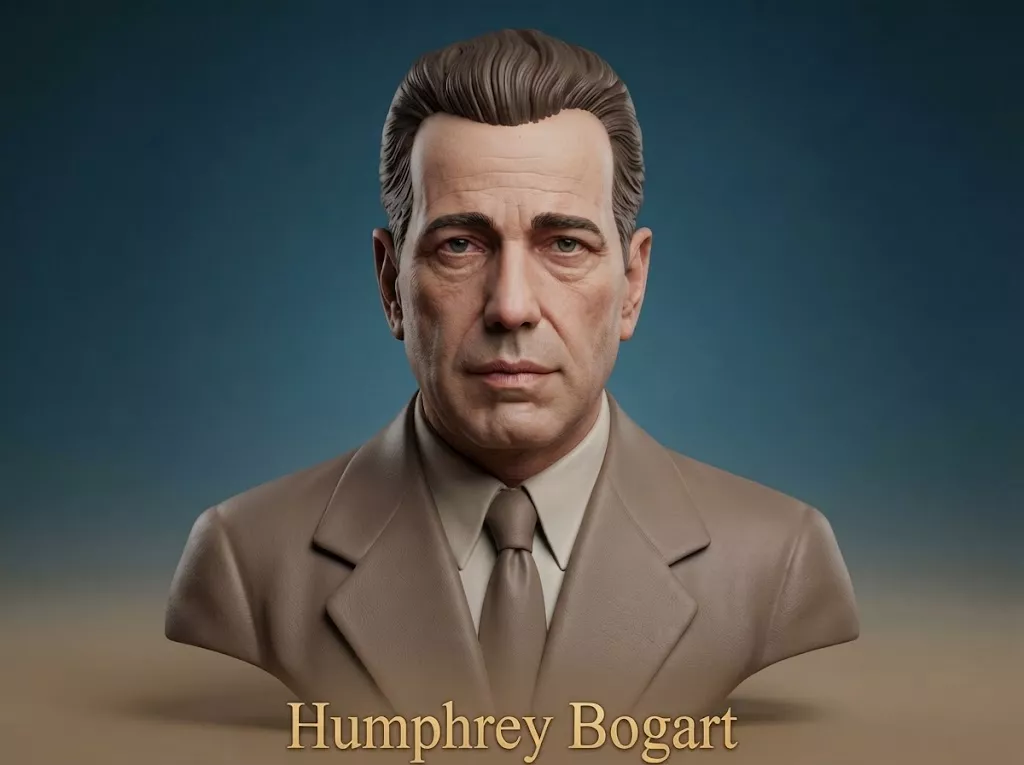 Humphrey Bogart Bust 3D Printable 3D print model