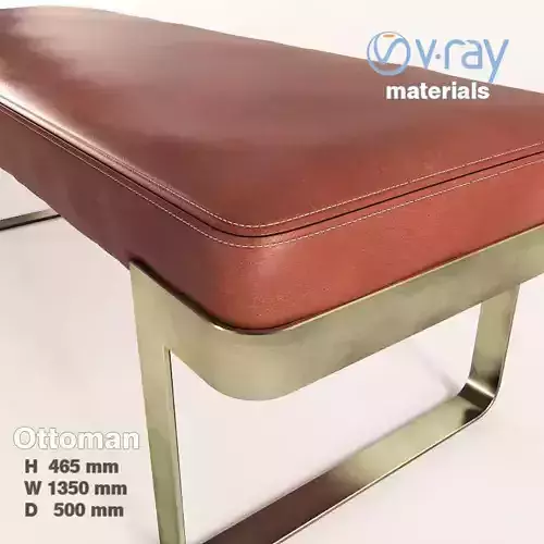 Leather bench