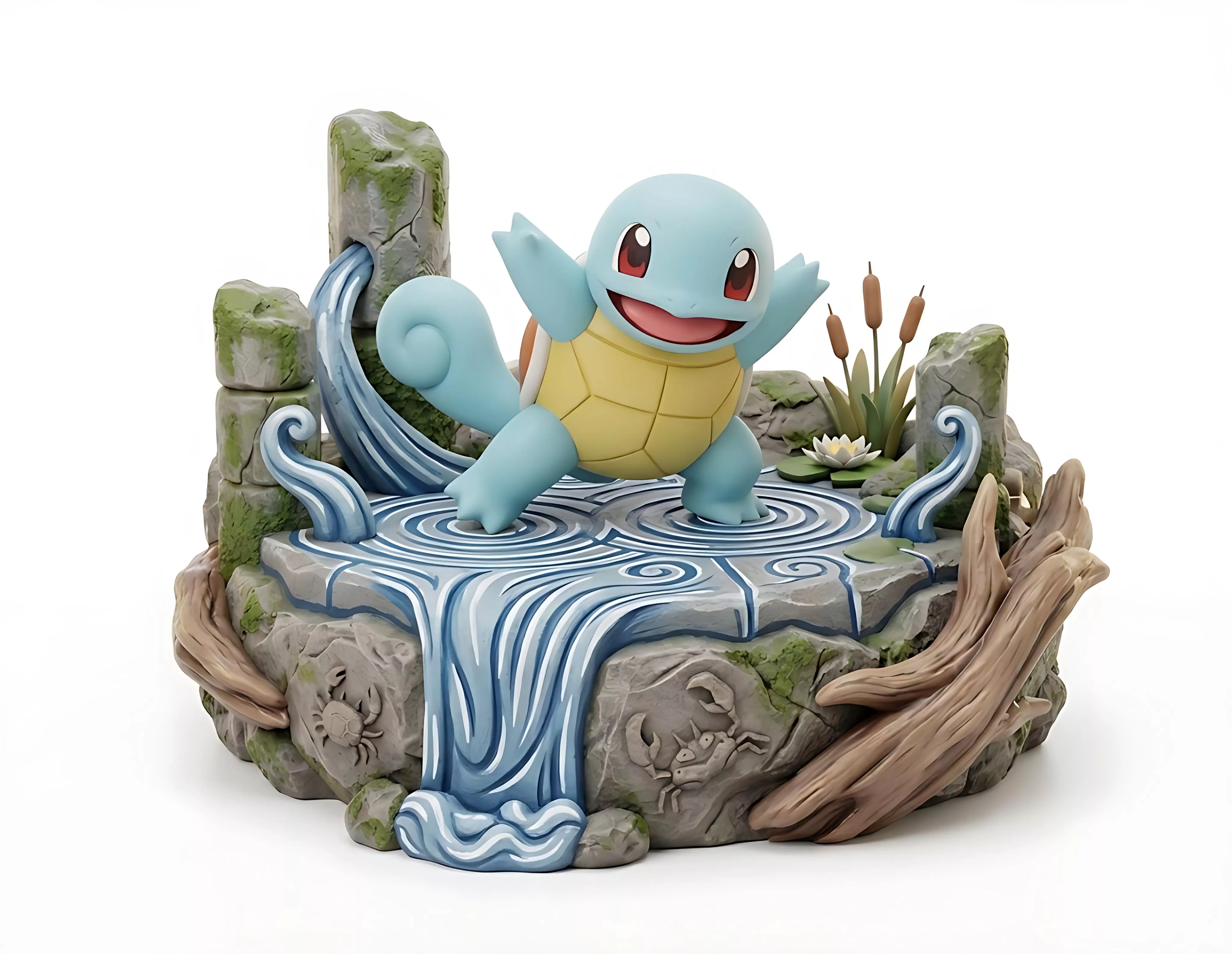 Squirtle Pokemon Water Type Starter Printable Character STL File 3D print model