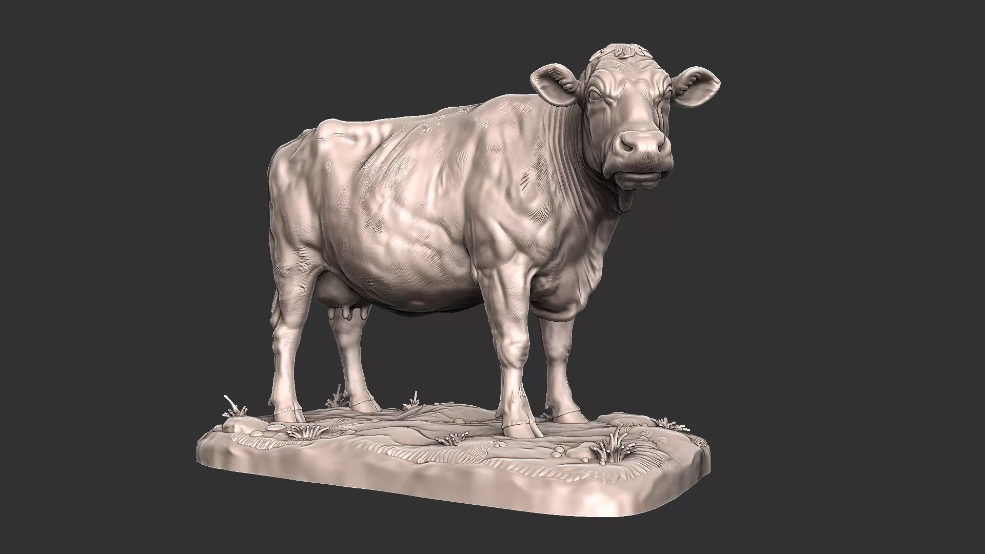 Cow Cattle STL 3MF - Livestock Vol 1 Realistic Miniature 3D print model