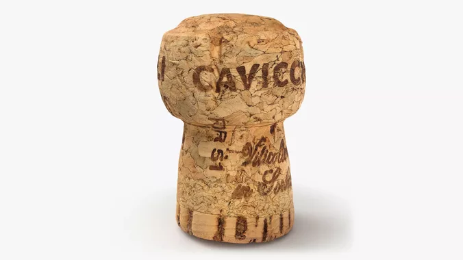 Champagne Cork - 3D Scanned