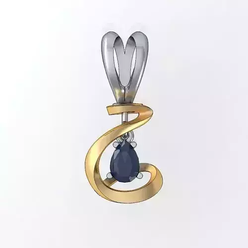 pendantN46 pendant with sapphire