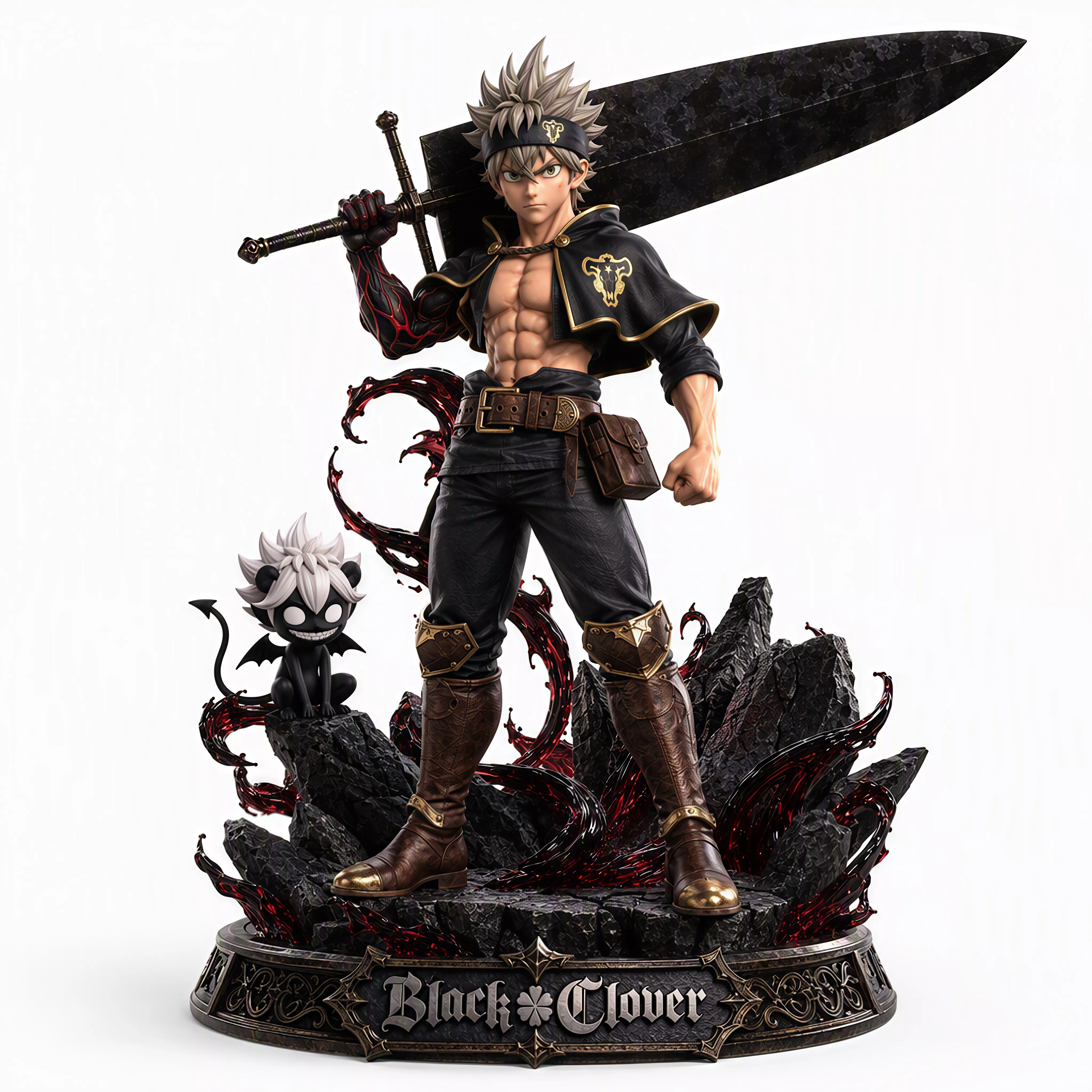 Asta with Liebe Black Clover 3D Printable 3D print model