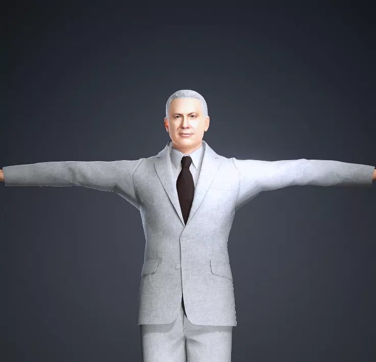 Model 3D Benjamin Netanyahu 3D model