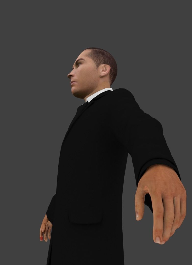 Cristiano Ronaldo Low-poly 3D model_6