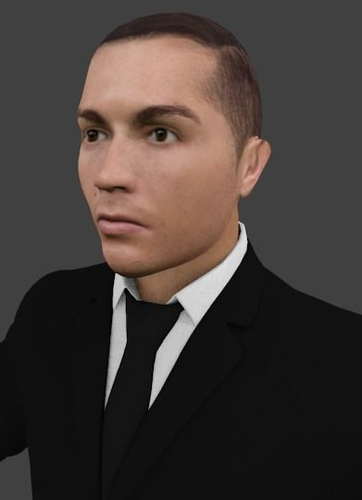 Cristiano Ronaldo Low-poly 3D model