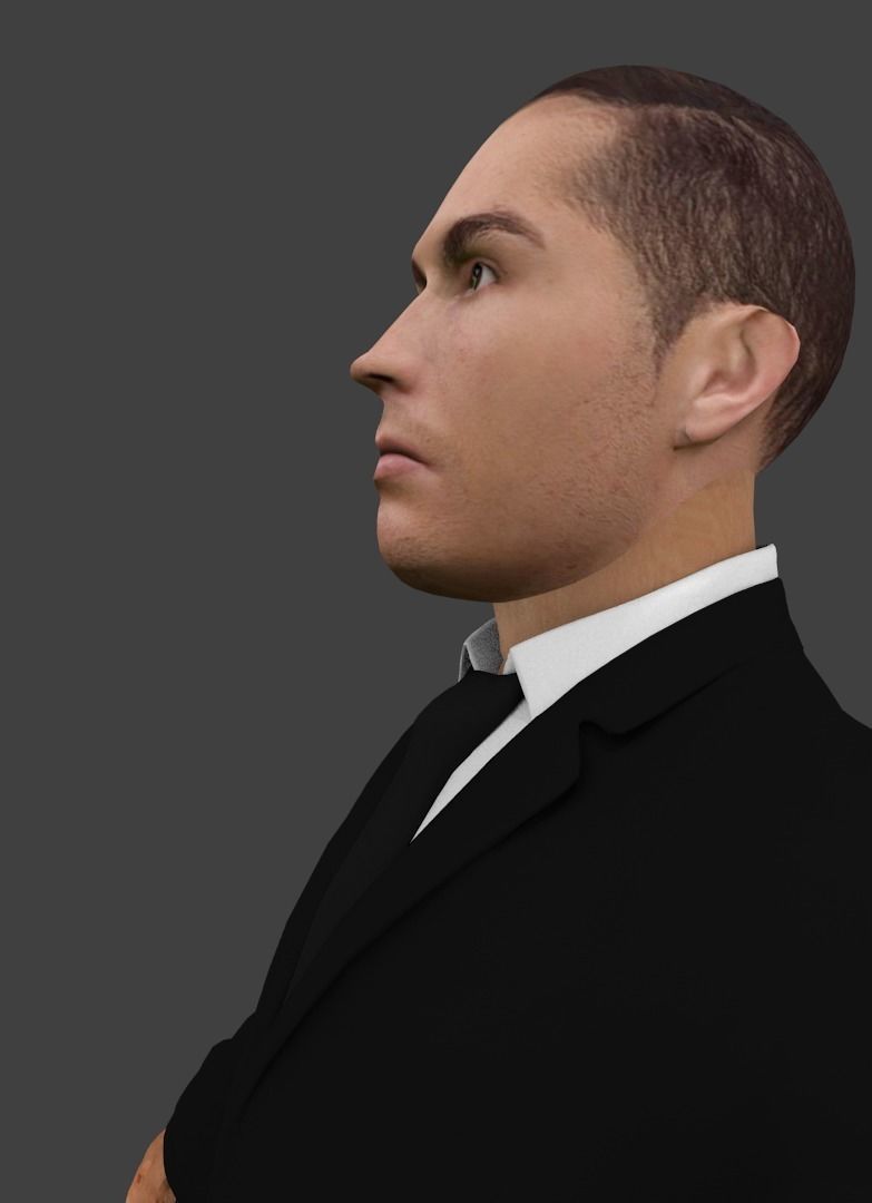 Cristiano Ronaldo Low-poly 3D model_3