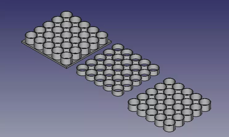 Modular 3 Tier 18650 Battery Pack Enclosure 3D print model