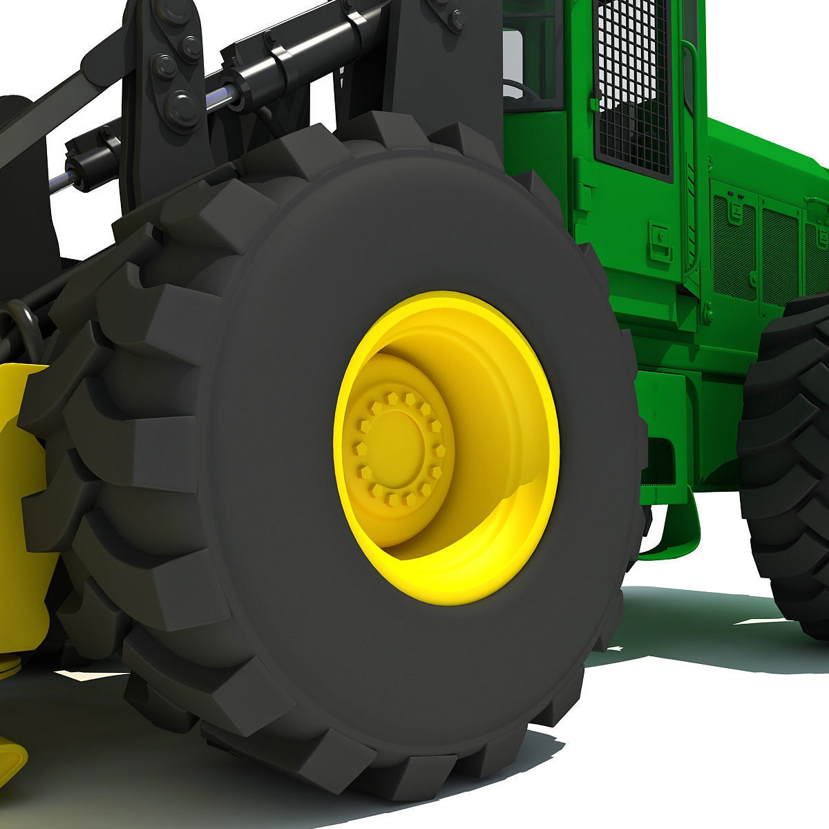Green Heavy Bunchler 3D model_11