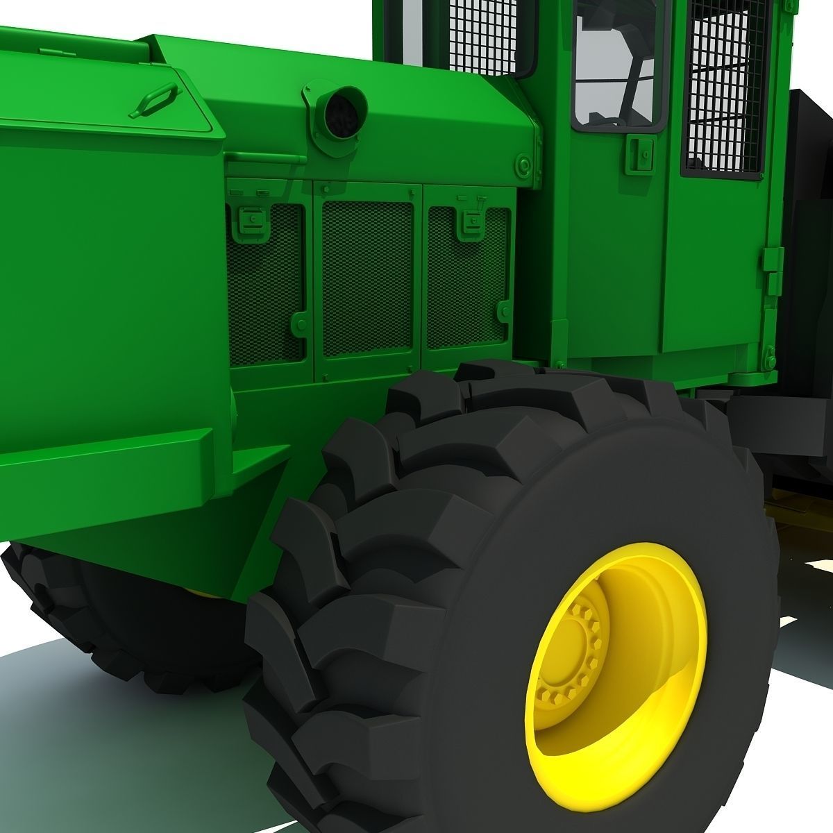Green Heavy Bunchler 3D model_12