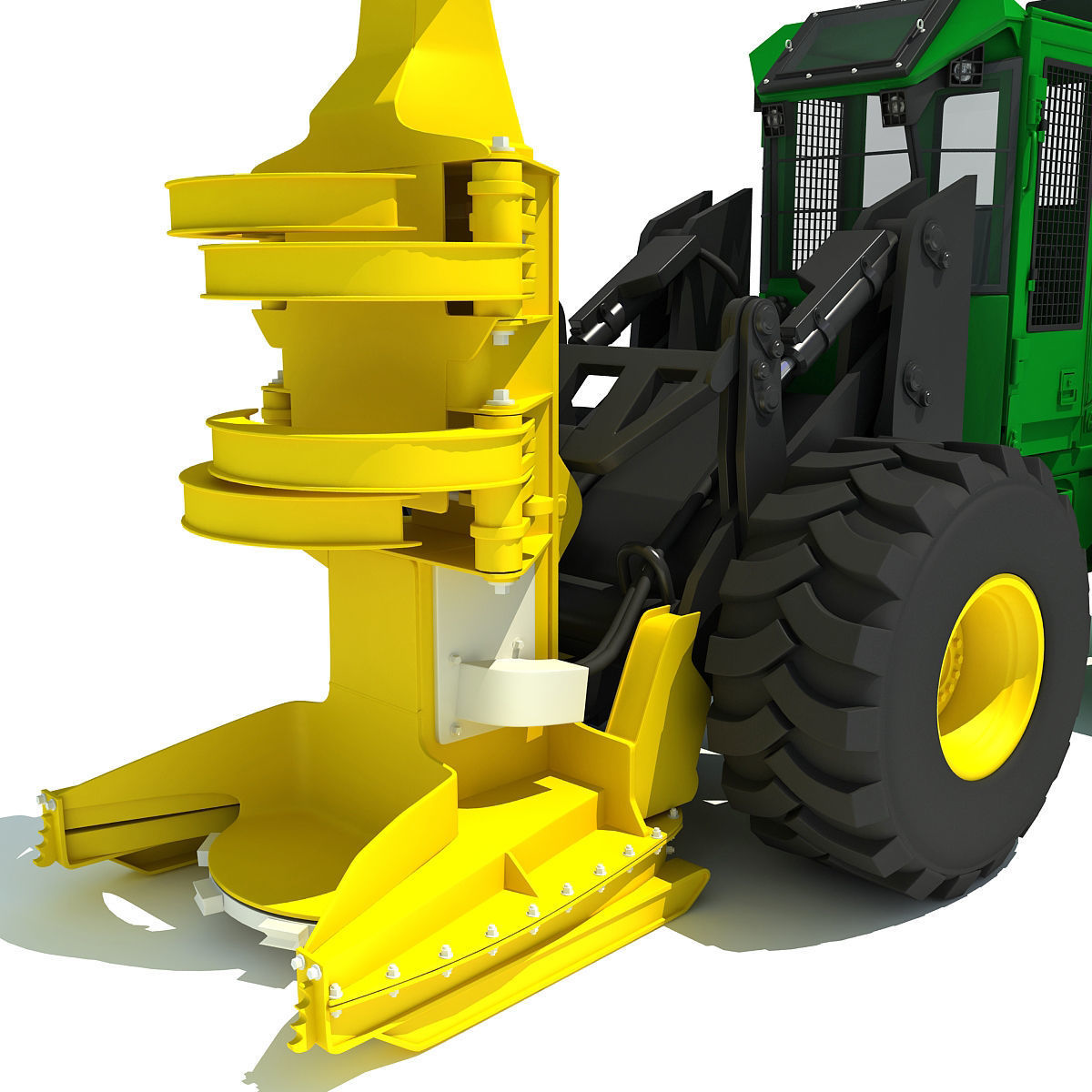 Green Heavy Bunchler 3D model_10