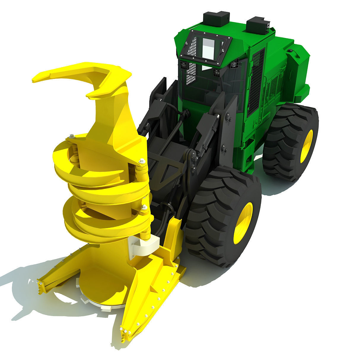 Green Heavy Bunchler 3D model_6