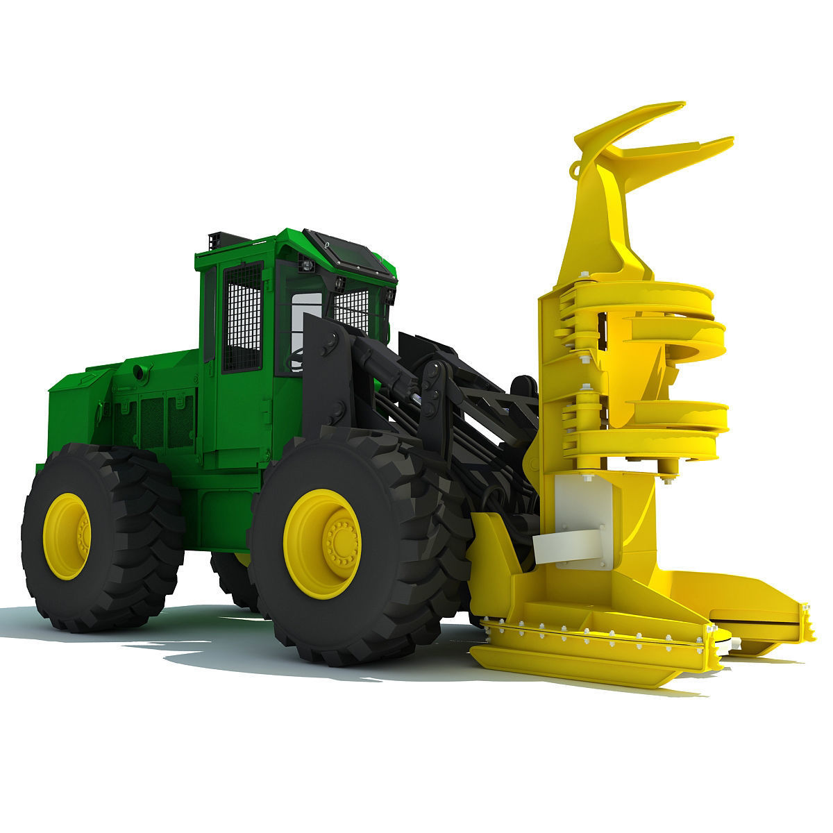 Green Heavy Bunchler 3D model_3