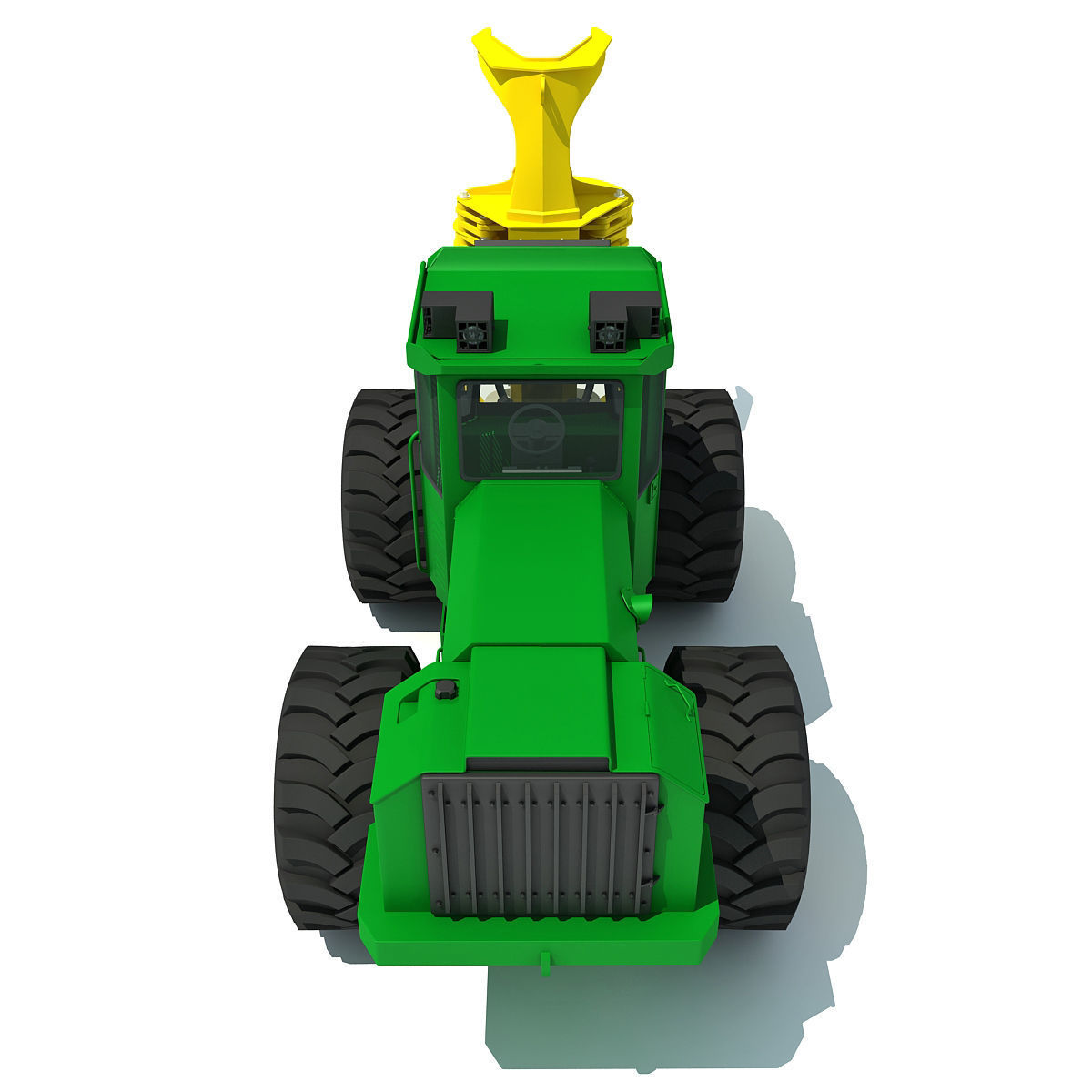 Green Heavy Bunchler 3D model_4