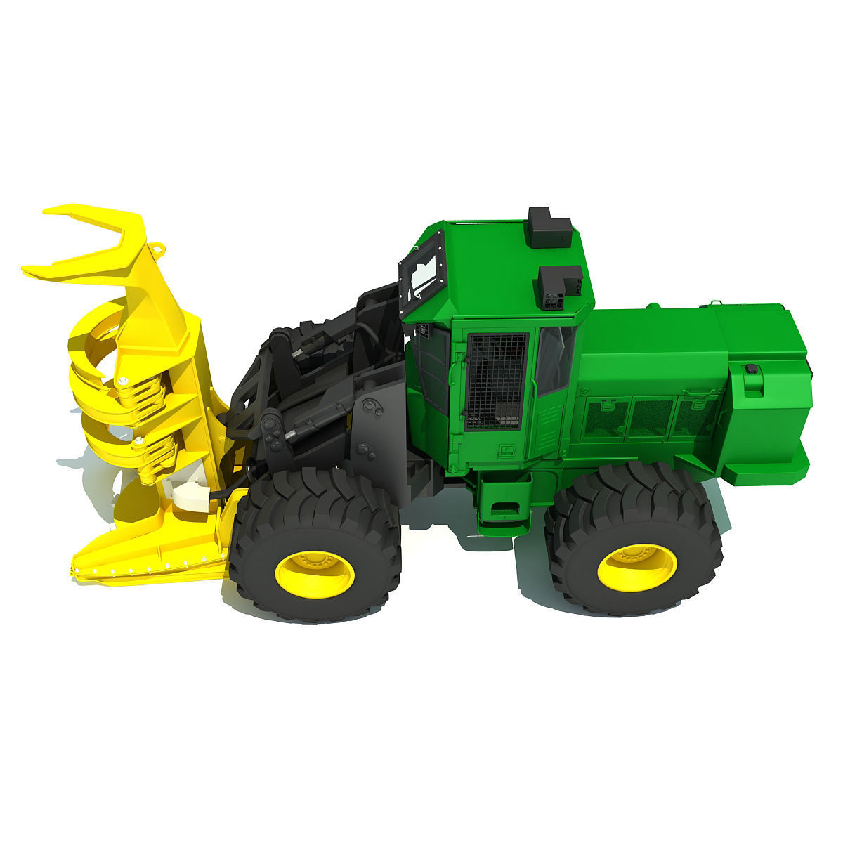 Green Heavy Bunchler 3D model_9