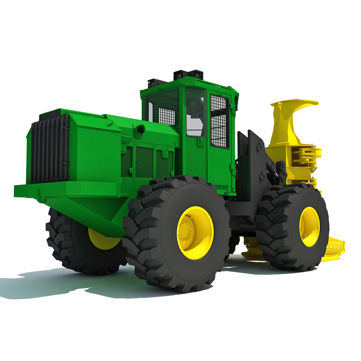 Green Heavy Bunchler 3D model_1