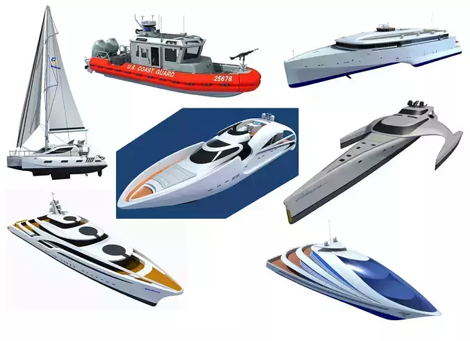 Yachts and Boats Models