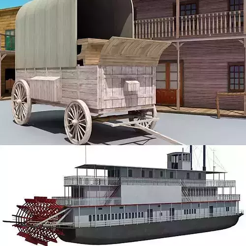 Western Town and Steam Boat