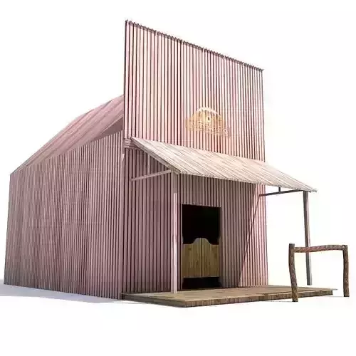 Western Styled House 4 3D model