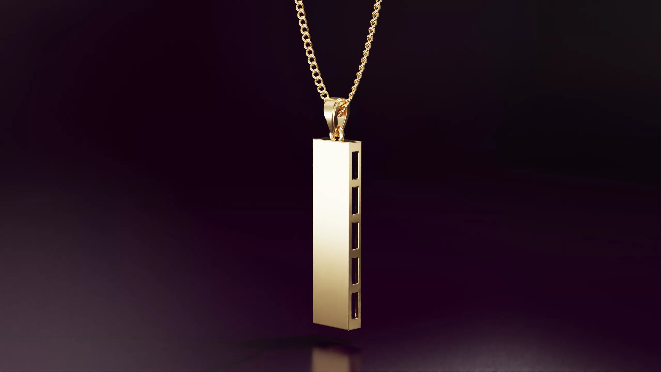 Rectangle pendant 30mm Free 3D print model