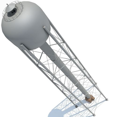 Detailed Water Tank 5 3D model
