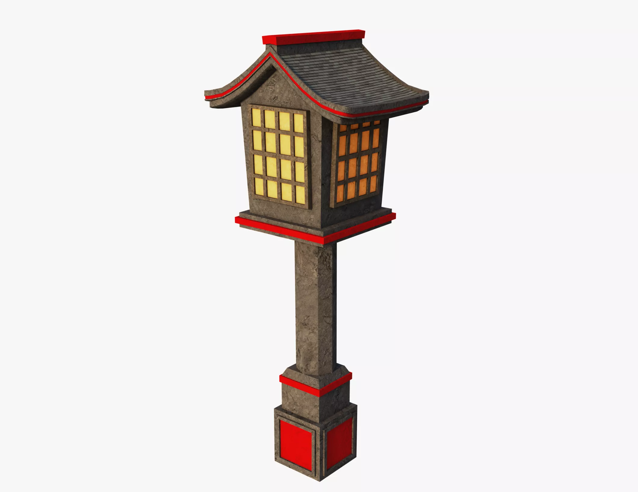 Japan Garden Lantern Free 3D model