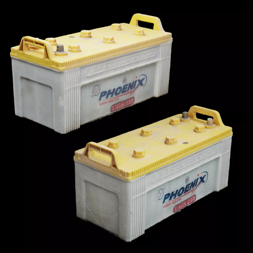 Phoenix Lead Acid Battery Low-poly 3D model