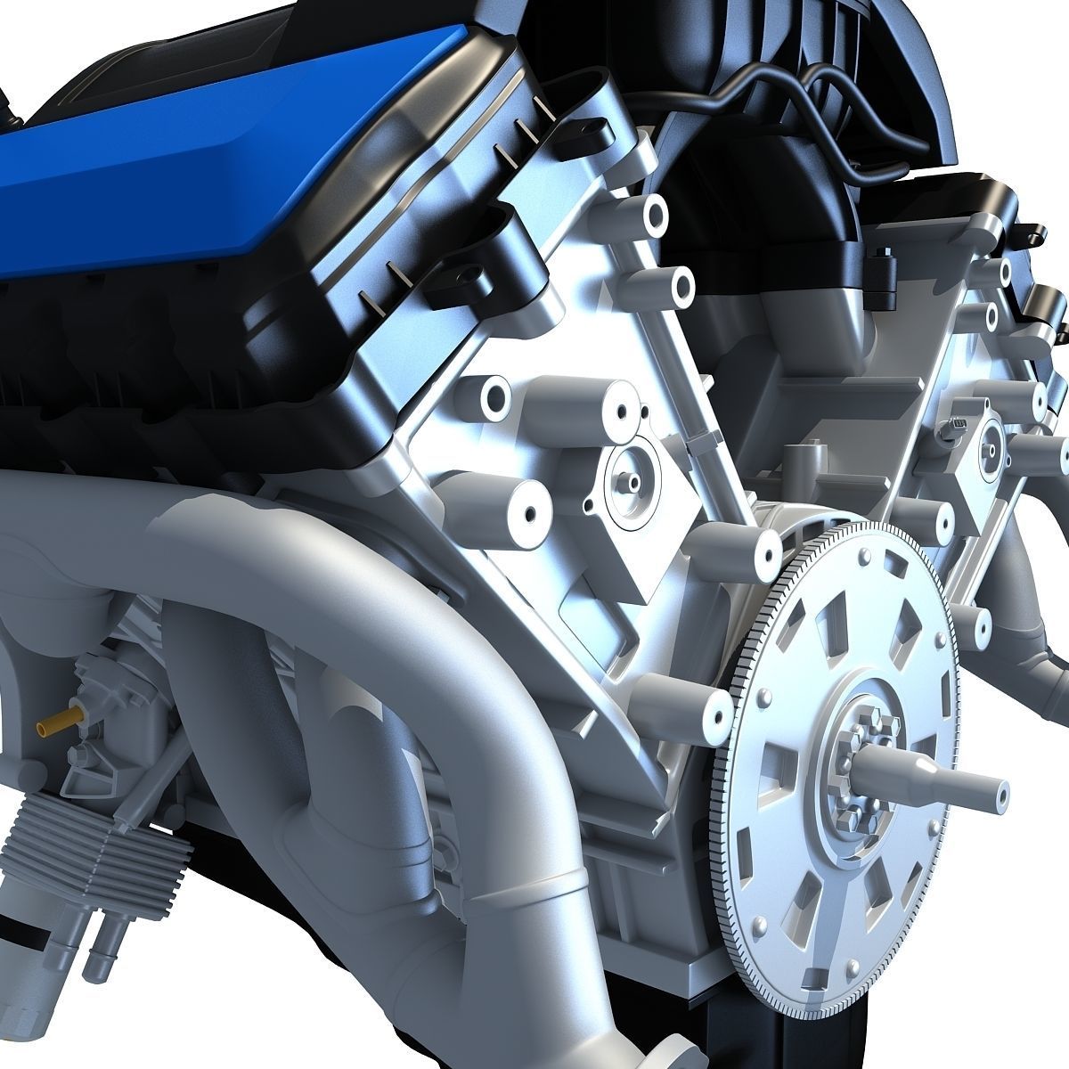 V8 Engine 3D model_8