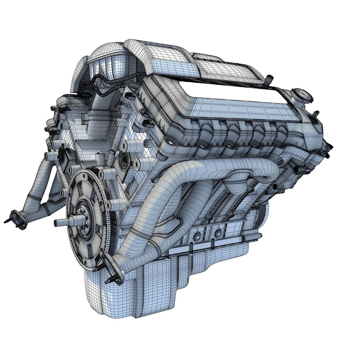 V8 Engine 3D model_13