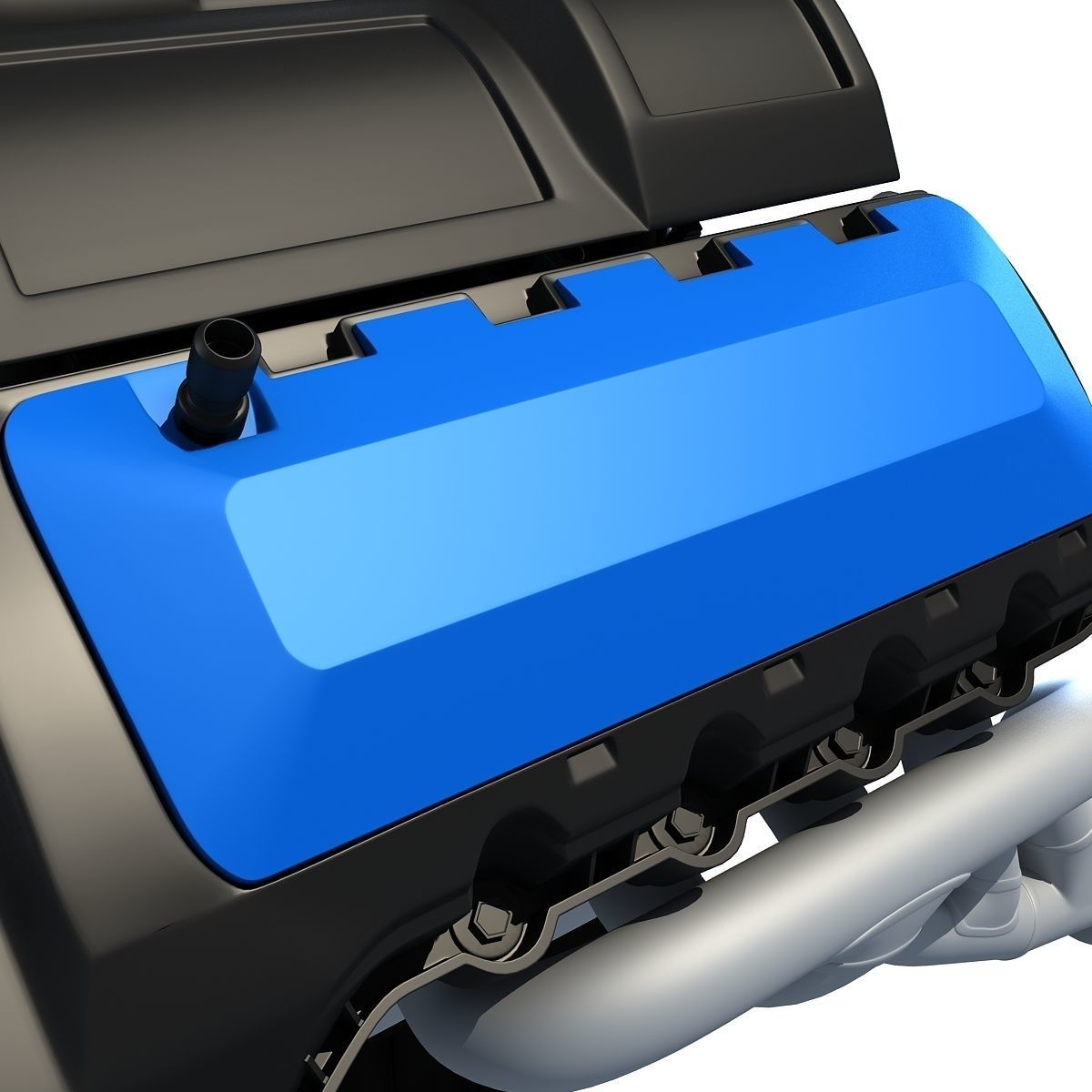 V8 Engine 3D model_7