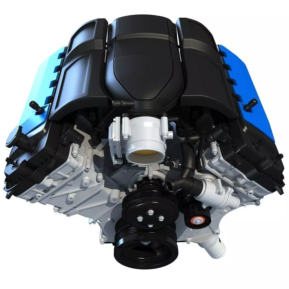 V8 Engine 3D model_0