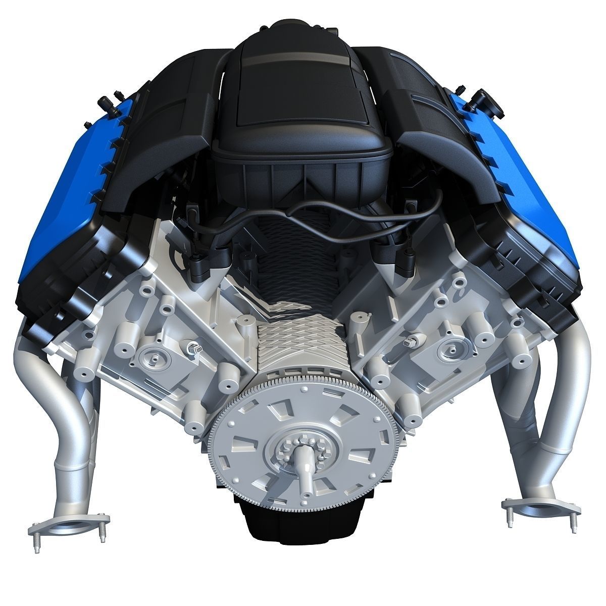 V8 Engine 3D model_3