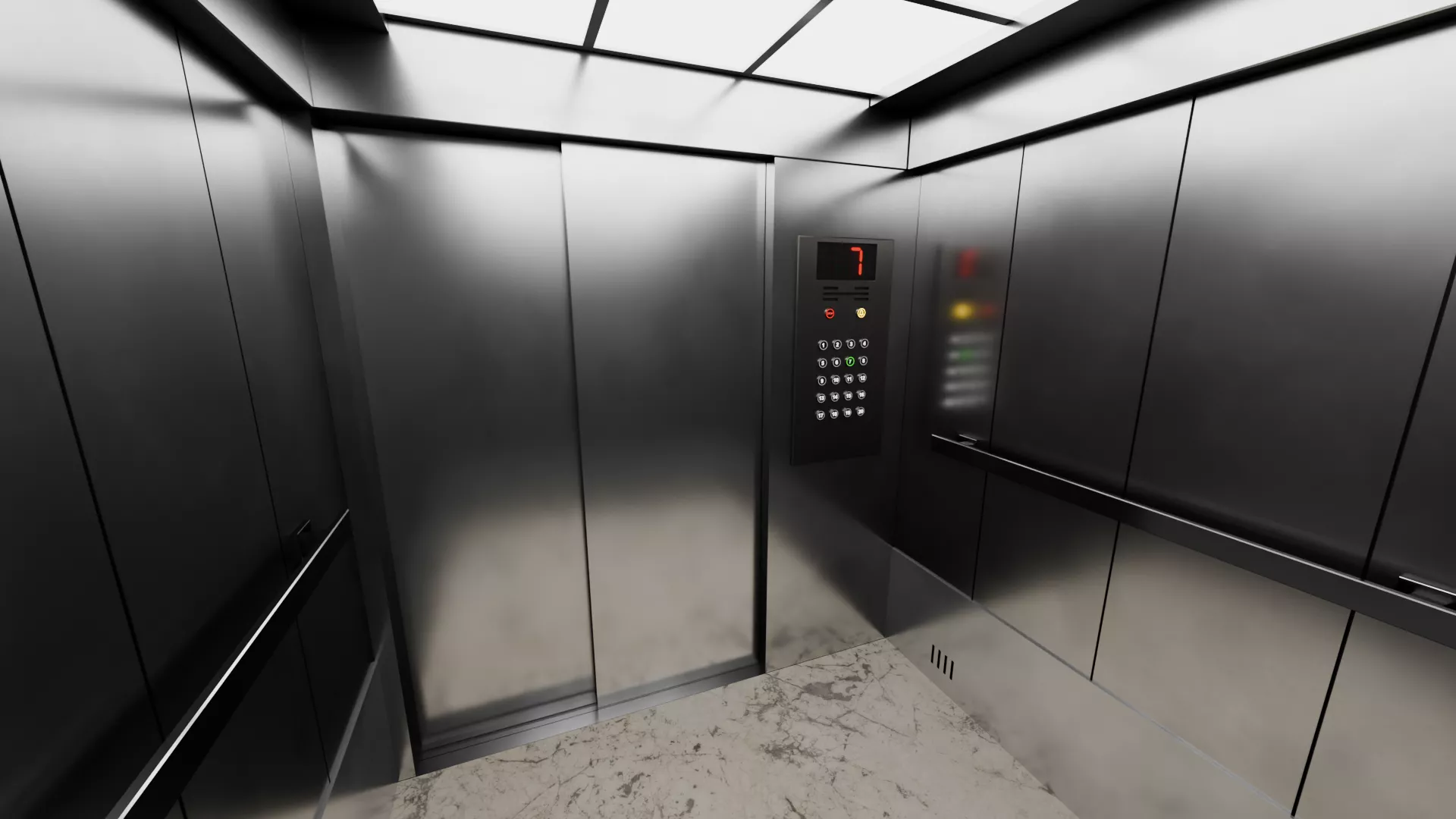 Elevator Low-poly 3D model