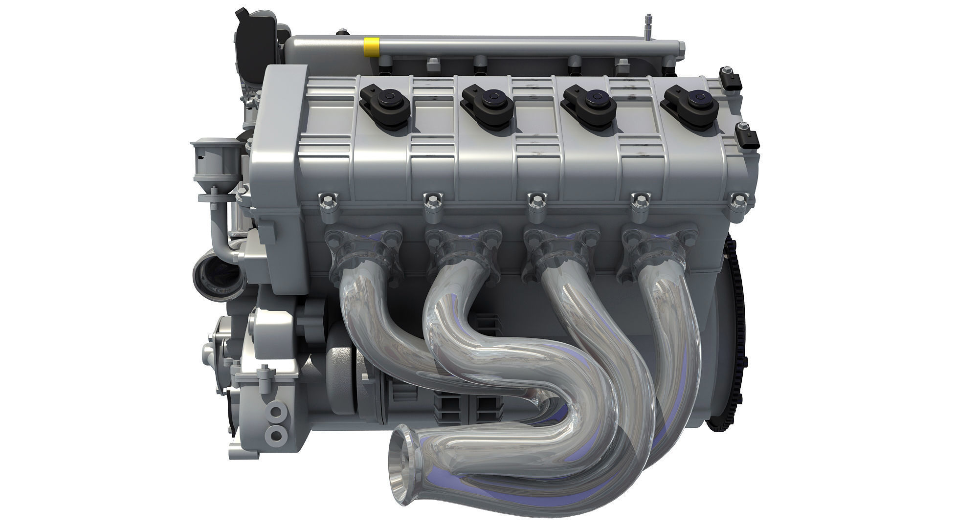 Metalic V8 Eight Cylinder V Engine