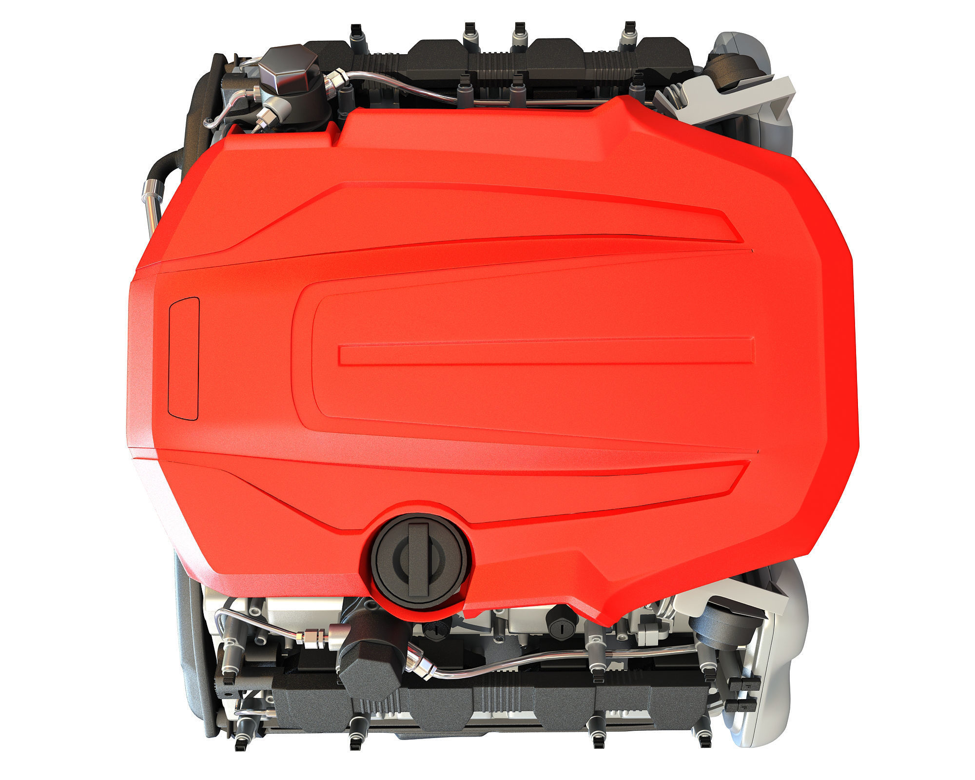 V8 Car Engine 3D Model 3D model_9