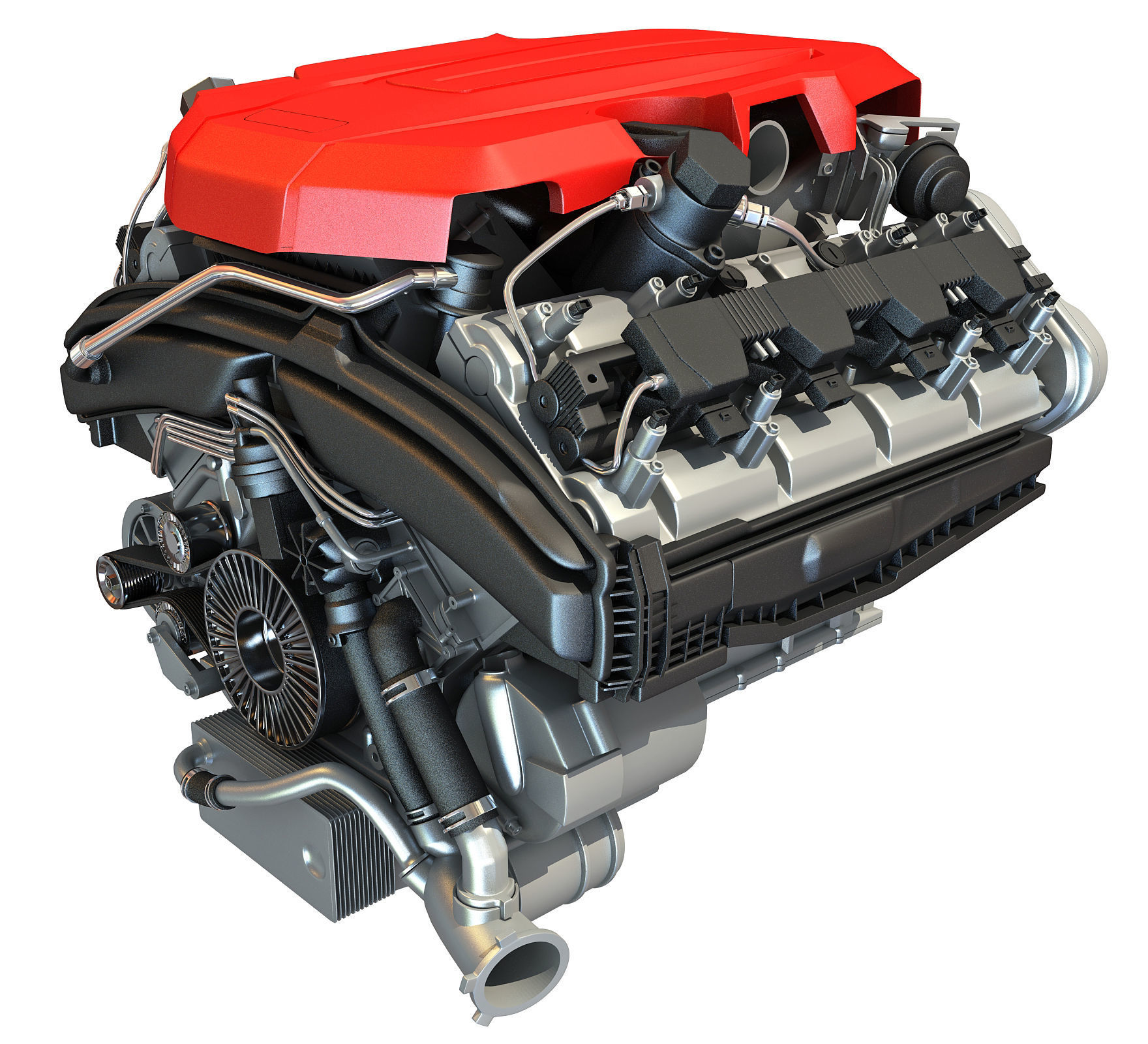 3D Printable V8 Engine 