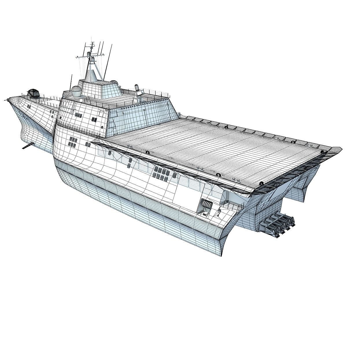 USS Independence LCS-2 Littoral Combat Ship 3D model_17