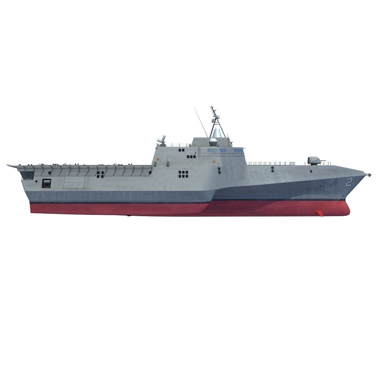 USS Independence LCS-2 Littoral Combat Ship 3D model_4