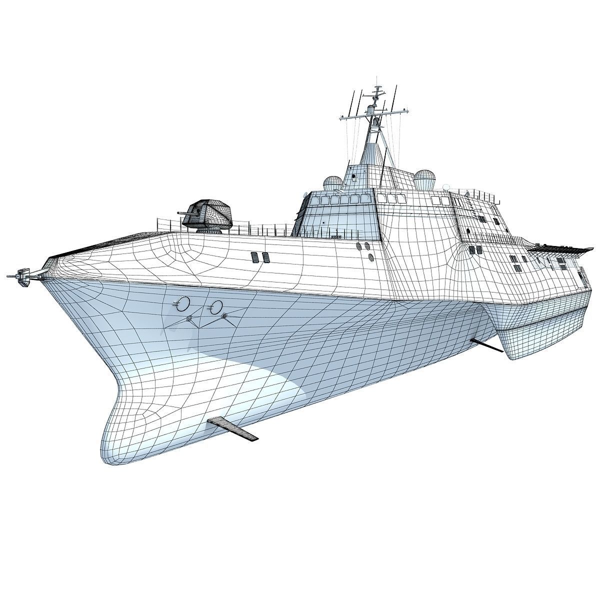 USS Independence LCS-2 Littoral Combat Ship 3D model_16