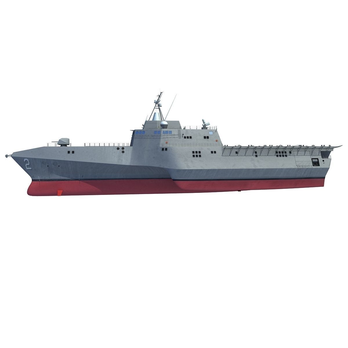 USS Independence LCS-2 Littoral Combat Ship 3D model_2