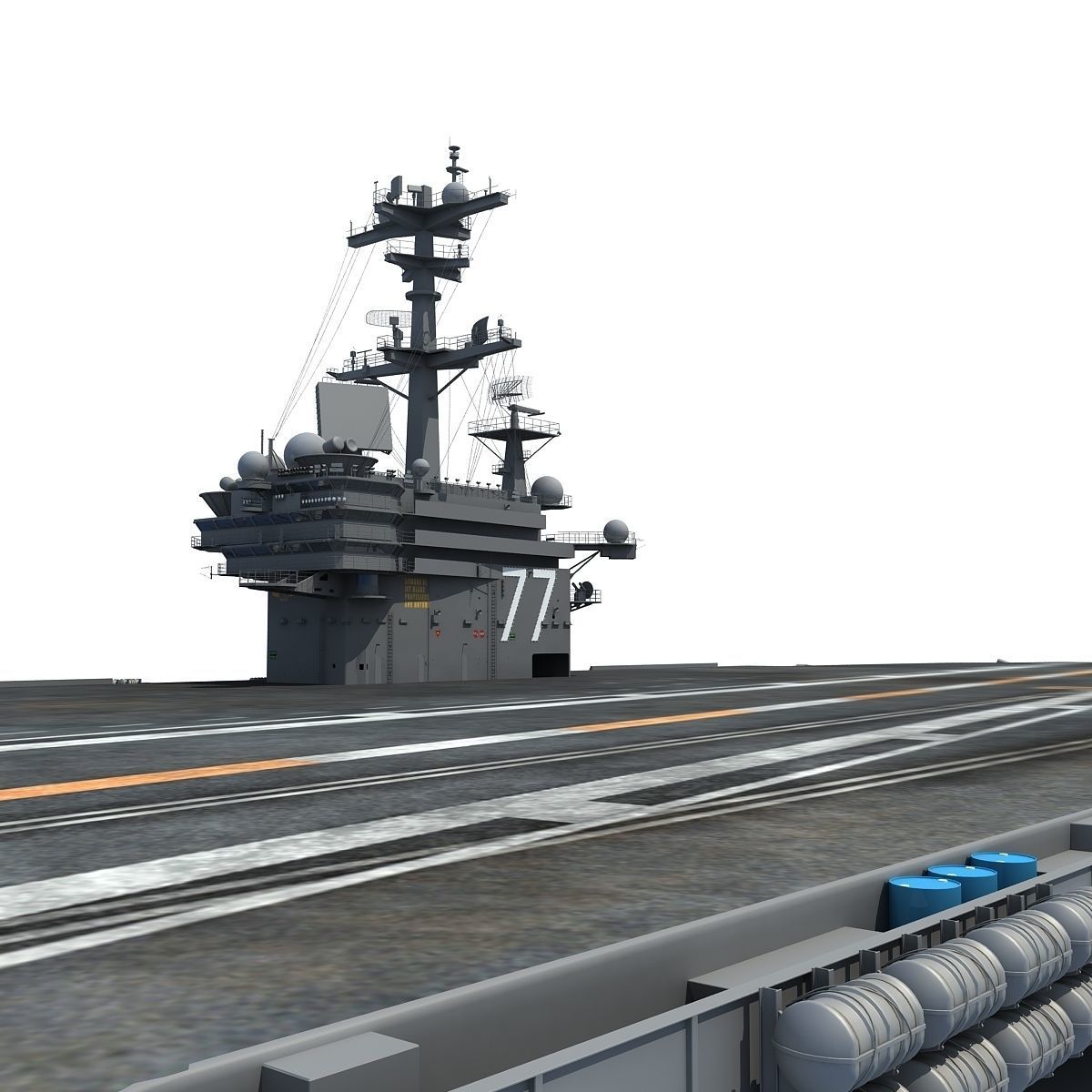 USS George H W Bush Aircraftcarrier CVN-77 3D model_18