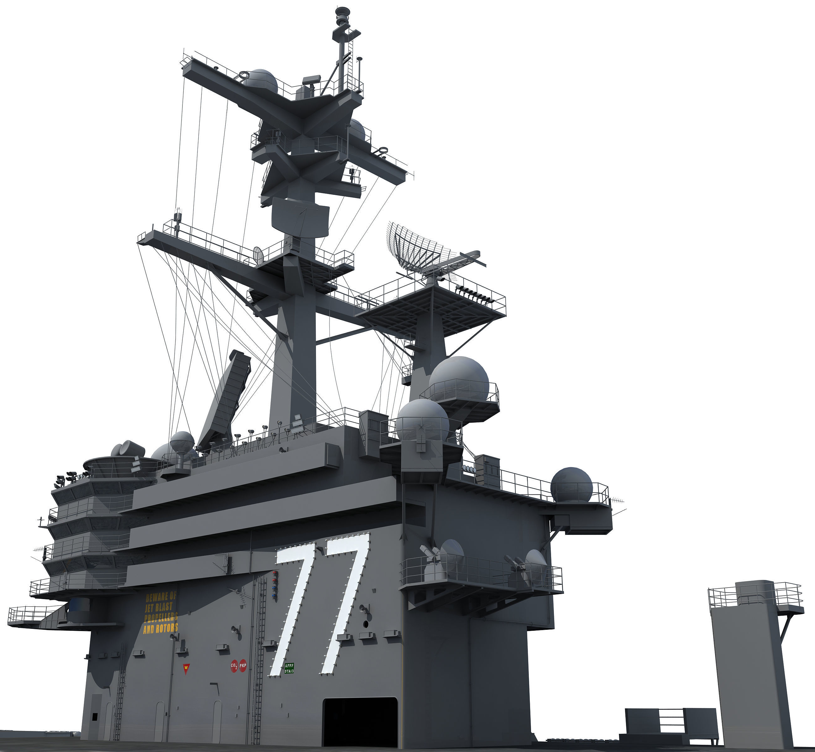 USS George H W Bush Aircraftcarrier CVN-77 3D model_21